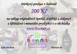 Dárkový poukaz v hodnotě 200 Kč
