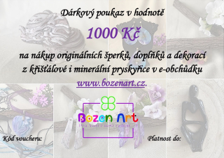 Dárkový poukaz v hodnotě 1000 Kč